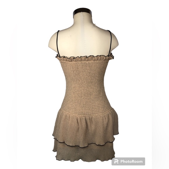 East Order Women’s Dress Smocked Top Spaghetti Strap Tiered Skirt Lined - Picture 2 of 10